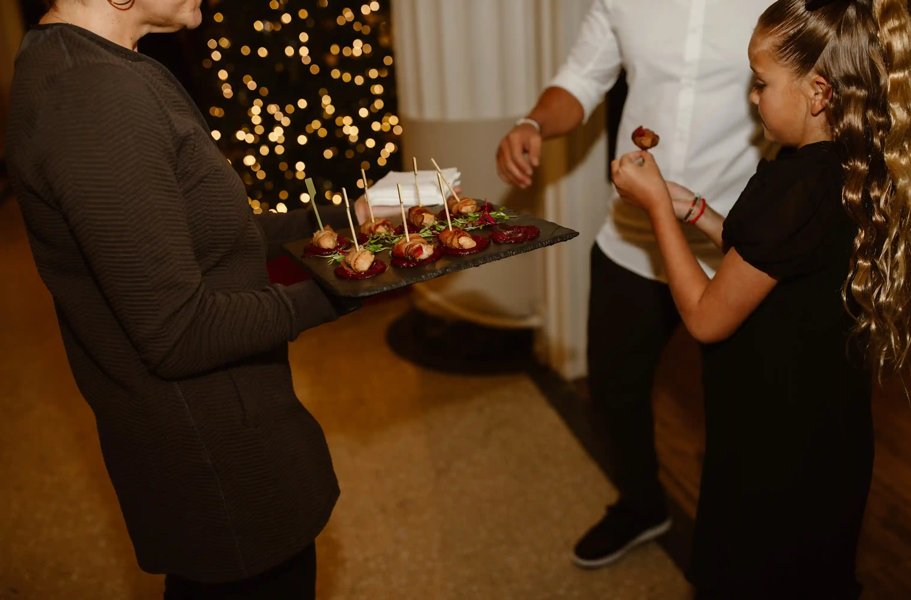 Guests mingling at a social event