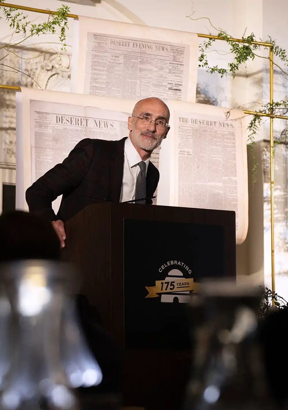 Executive table overlooking the ballroom
